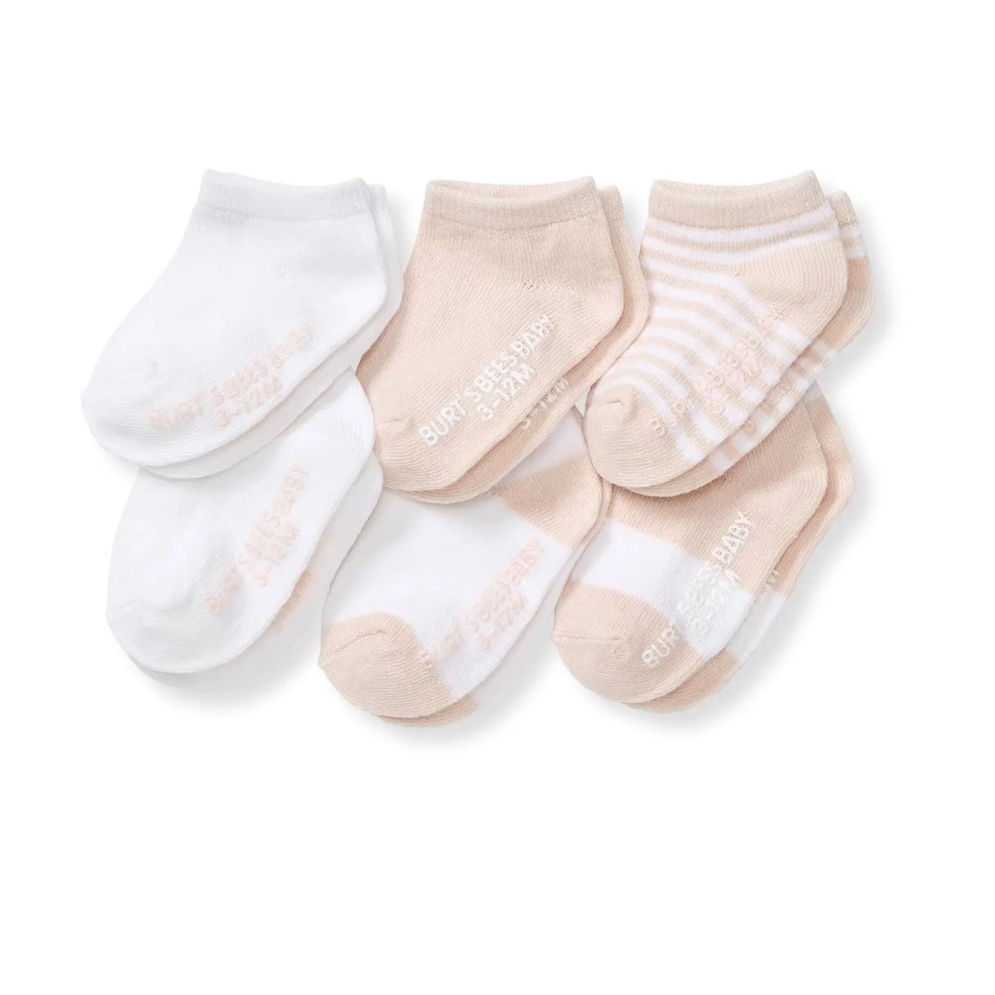 Organic Cotton Blend Toddler Ankle Socks 6 Pack | Ranunculus