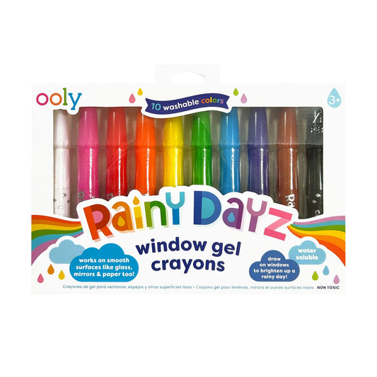 Rainy Dayz Window Gel Crayons | Set of 10