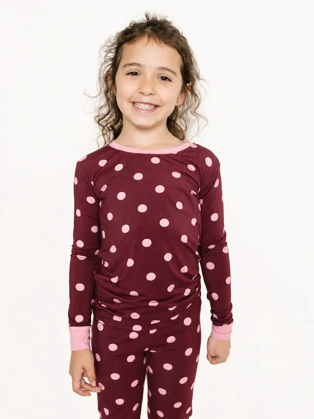 Mulberry Polkadot Toddler Bamboo L/S Set