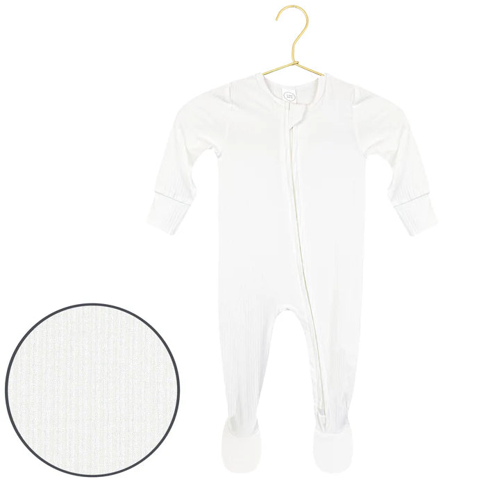 Lou Lou & Company - Wren Ribbed Zipper Footie image 0