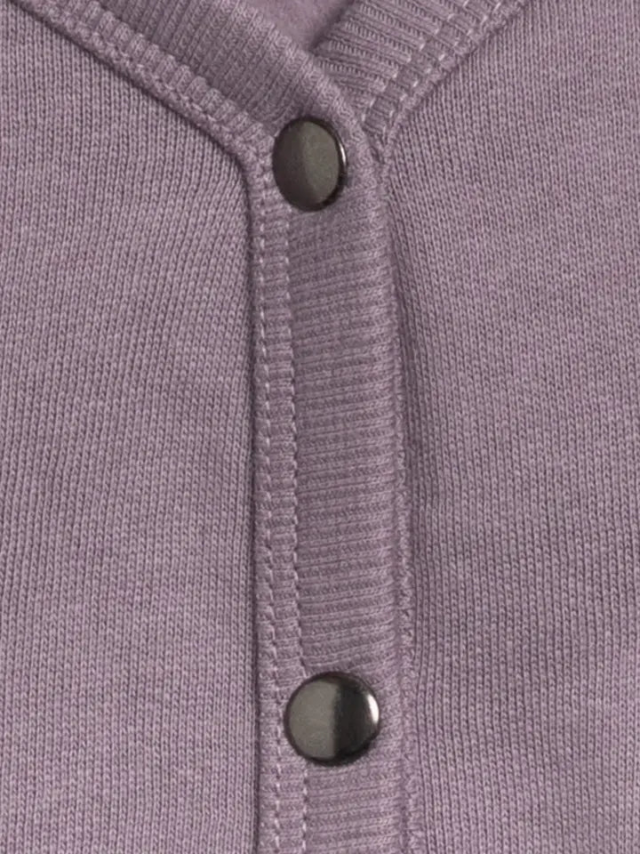 Blair Fleece Snap Front Cardigan - Fog image 1