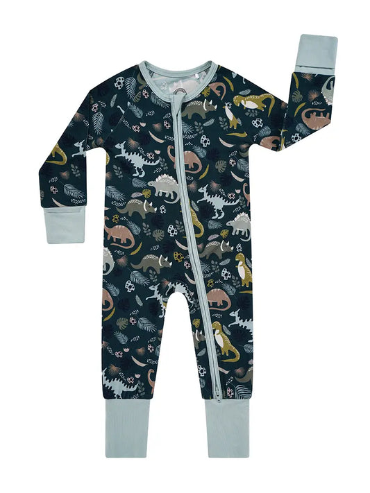 Prehistoric Friends Bamboo Pajamas (Baby/Toddler) image 0