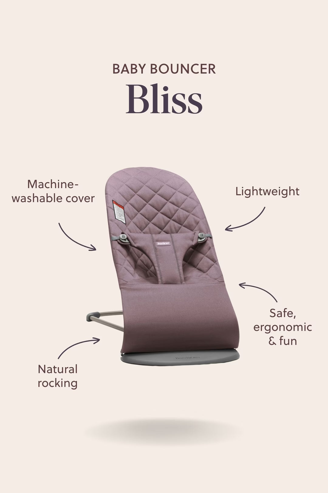 BabyBjorn Bouncer Bliss | Woven Petal Quilt
