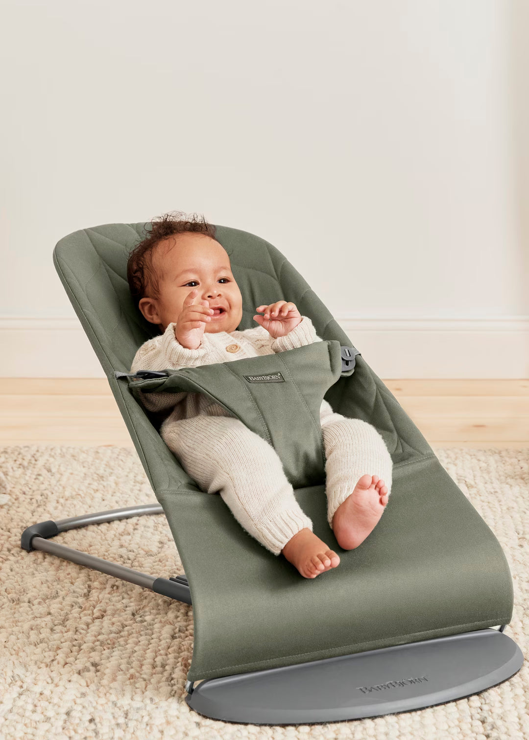 BabyBjorn Bouncer Bliss | Woven Petal Quilt