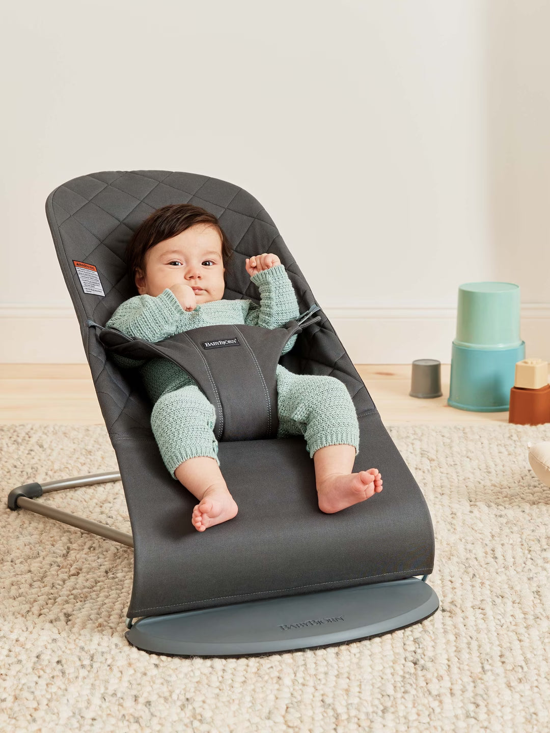 BabyBjorn Bouncer Bliss | Woven Classic Quilt