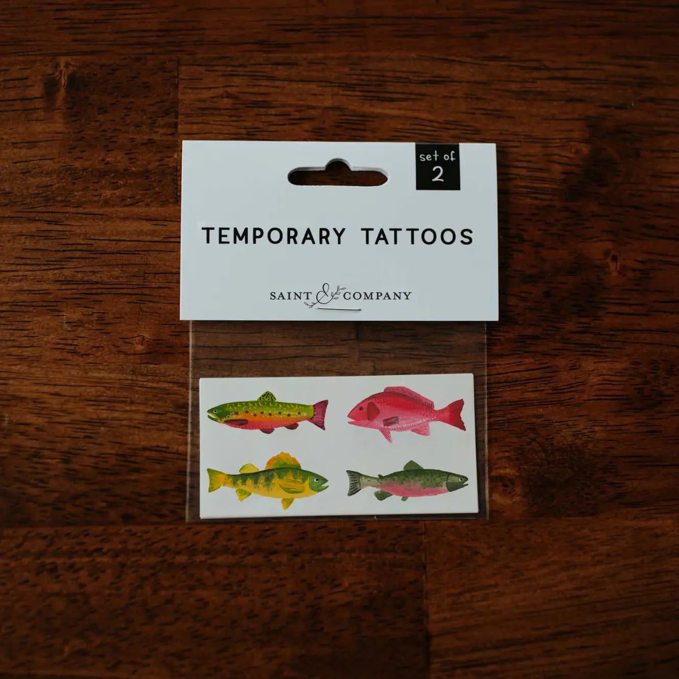 Gone Fishin Temporary Tattoos