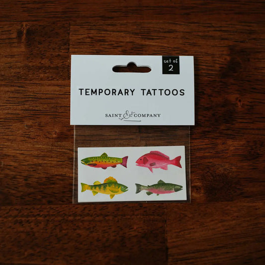 Gone Fishin Temporary Tattoos