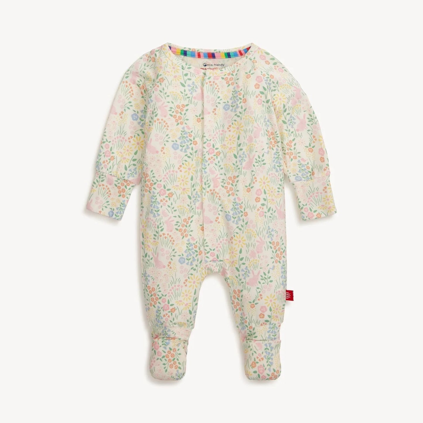 Hoppy Garden Modal Magnetic Grow With Me Convertible Coverall