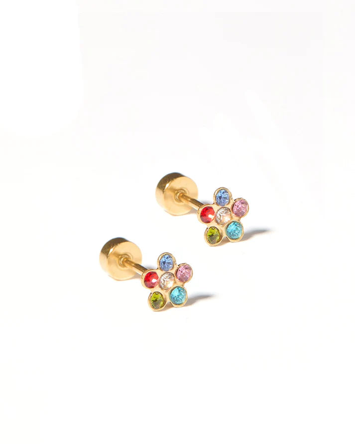 Linny Co Screw Back Stud Earrings