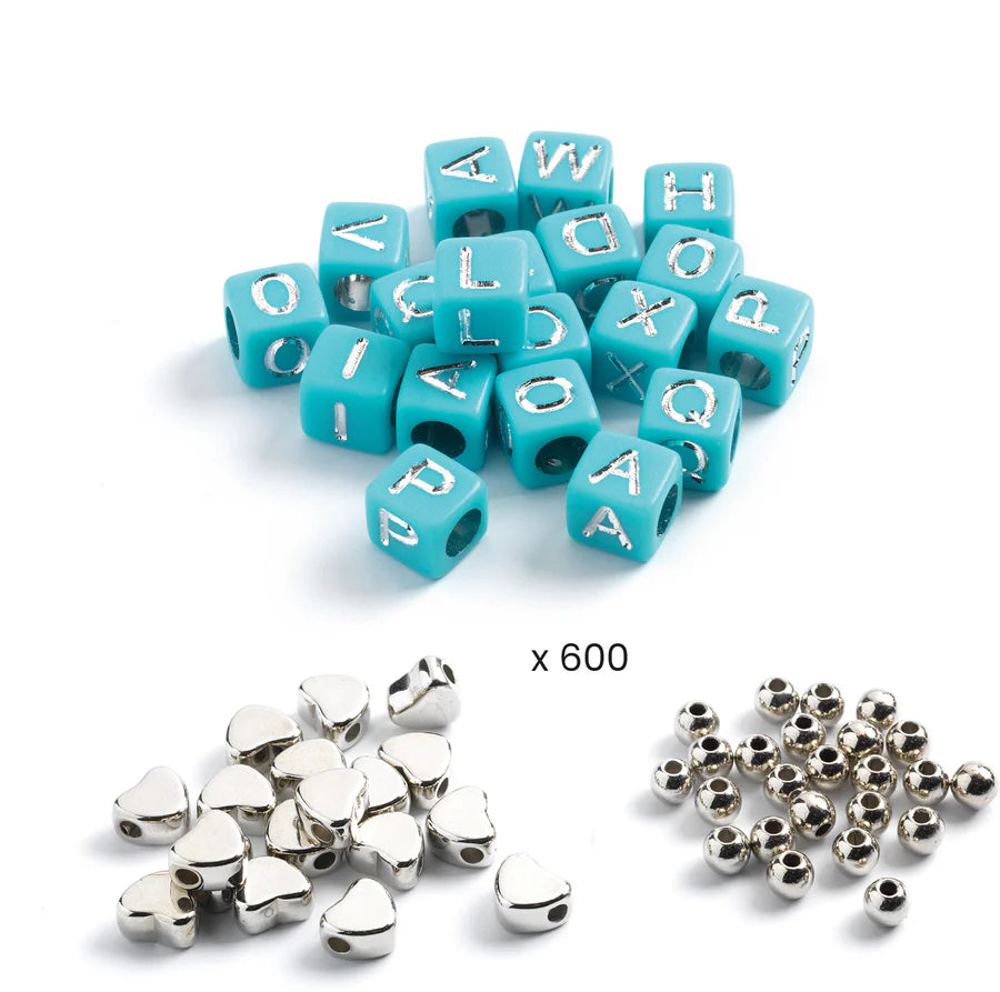LGA Beads & Jewelry - Alphabet Beads Silver